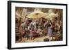 The Flower Market, Toulon-Myles Birket Foster-Framed Giclee Print