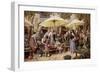 The Flower Market, Toulon-Myles Birket Foster-Framed Giclee Print