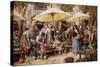 The Flower Market, Toulon-Myles Birket Foster-Stretched Canvas