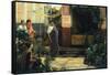 The Flower Market-Sir Lawrence Alma-Tadema-Framed Stretched Canvas