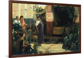 The Flower Market-Sir Lawrence Alma-Tadema-Framed Art Print