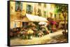 The Flower Market-Han Chang-Framed Stretched Canvas