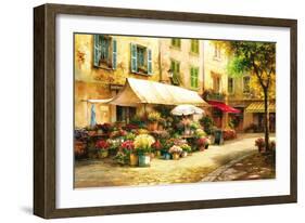 The Flower Market-Han Chang-Framed Art Print