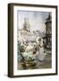 The Flower Market-Alfred Augustus Glendening II-Framed Giclee Print