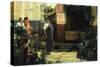 The Flower Market-Sir Lawrence Alma-Tadema-Stretched Canvas