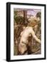 The Flower Picker-John William Waterhouse-Framed Premium Giclee Print