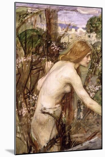 The Flower Picker-John William Waterhouse-Mounted Premium Giclee Print