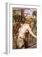 The Flower Picker-John William Waterhouse-Framed Giclee Print