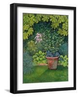 The Flower-Pot Cat-Ditz-Framed Giclee Print