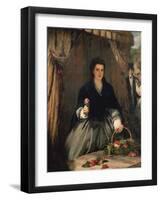 The Flower Seller, 1865-William Powell Frith-Framed Giclee Print