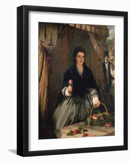 The Flower Seller, 1865-William Powell Frith-Framed Giclee Print