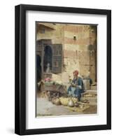 The Flower Seller, 1891-Raphael Von Ambros-Framed Giclee Print