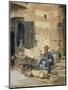 The Flower Seller, 1891-Raphael Von Ambros-Mounted Giclee Print