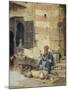 The Flower Seller, 1891-Raphael Von Ambros-Mounted Giclee Print