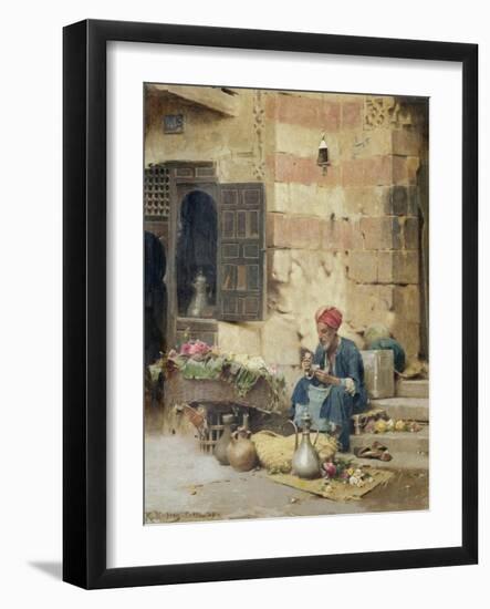 The Flower Seller, 1891-Raphael Von Ambros-Framed Giclee Print