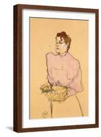 The Flower-Seller, 1894-Henri de Toulouse-Lautrec-Framed Giclee Print