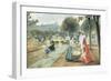 The Flower Seller, Paris-Joaquin Pallares-Framed Premium Giclee Print