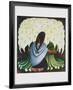 The Flower Seller-Diego Rivera-Framed Art Print