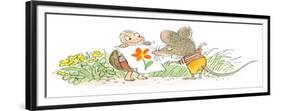 The Flower - Turtle-Valeri Gorbachev-Framed Giclee Print