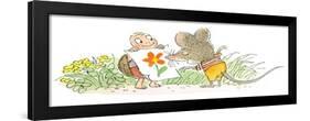 The Flower - Turtle-Valeri Gorbachev-Framed Giclee Print