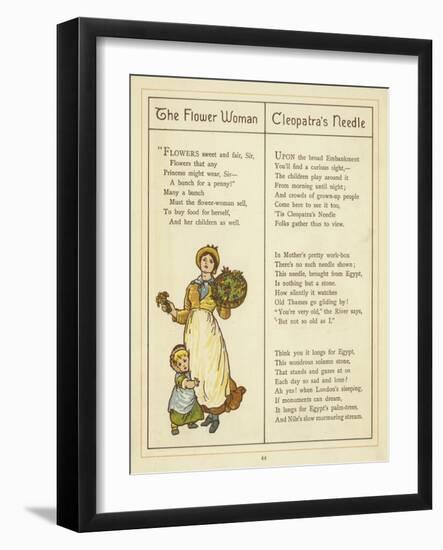 The Flower Woman-Thomas Crane-Framed Giclee Print