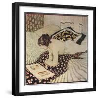 'The Flowered Shaw', c1916-George Sheringham-Framed Giclee Print