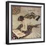 'The Flowered Shaw', c1916-George Sheringham-Framed Giclee Print