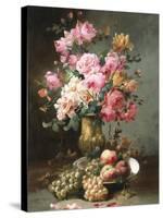 The Flowers and Fruits of Summer-Alfred Godchaux-Stretched Canvas