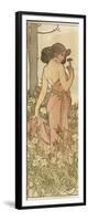 The Flowers: Carnation, 1898-Alphonse Mucha-Framed Giclee Print