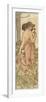 The Flowers: Carnation, 1898-Alphonse Mucha-Framed Giclee Print