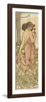 The Flowers: Carnation, 1898-Alphonse Mucha-Framed Giclee Print