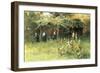 The Flowers in the Cloister-Eugenio Prati-Framed Giclee Print