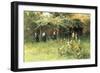 The Flowers in the Cloister-Eugenio Prati-Framed Giclee Print