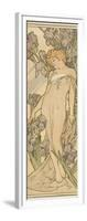 The Flowers: Iris, 1898-Alphonse Mucha-Framed Giclee Print