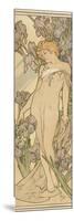 The Flowers: Iris, 1898-Alphonse Mucha-Mounted Giclee Print