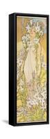 The Flowers: Lily, 1898-Alphonse Mucha-Framed Stretched Canvas