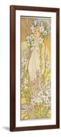 The Flowers: Lily, 1898-Alphonse Mucha-Framed Giclee Print