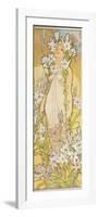 The Flowers: Lily, 1898-Alphonse Mucha-Framed Giclee Print