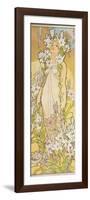 The Flowers: Lily, 1898-Alphonse Mucha-Framed Giclee Print