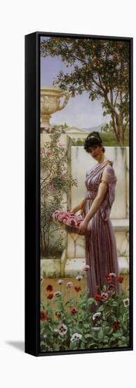 The Flowers of Venus, 1890-John William Godward-Framed Stretched Canvas