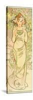 The Flowers: Rose, 1898-Alphonse Mucha-Stretched Canvas