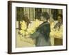 The Flowersellers, Argyle Street, Glasgow, 1915-John Smellie-Framed Giclee Print