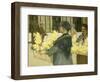 The Flowersellers, Argyle Street, Glasgow, 1915-John Smellie-Framed Giclee Print