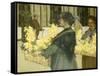 The Flowersellers, Argyle Street, Glasgow, 1915-John Smellie-Framed Stretched Canvas