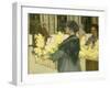 The Flowersellers, Argyle Street, Glasgow, 1915-John Smellie-Framed Giclee Print