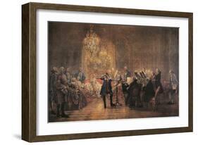 The Flute Concert, 1852-Adolph Friedrich Erdmann von Menzel-Framed Giclee Print