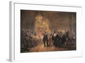 The Flute Concert, 1852-Adolph Friedrich Erdmann von Menzel-Framed Giclee Print