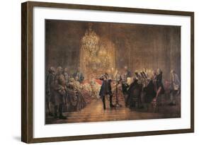 The Flute Concert, 1852-Adolph Friedrich Erdmann von Menzel-Framed Giclee Print