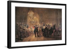 The Flute Concert, 1852-Adolph Friedrich Erdmann von Menzel-Framed Giclee Print