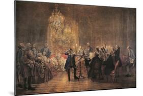 The Flute Concert, 1852-Adolph Friedrich Erdmann von Menzel-Mounted Giclee Print